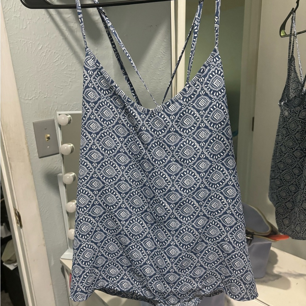 Hollister Blue Geometric Camisole